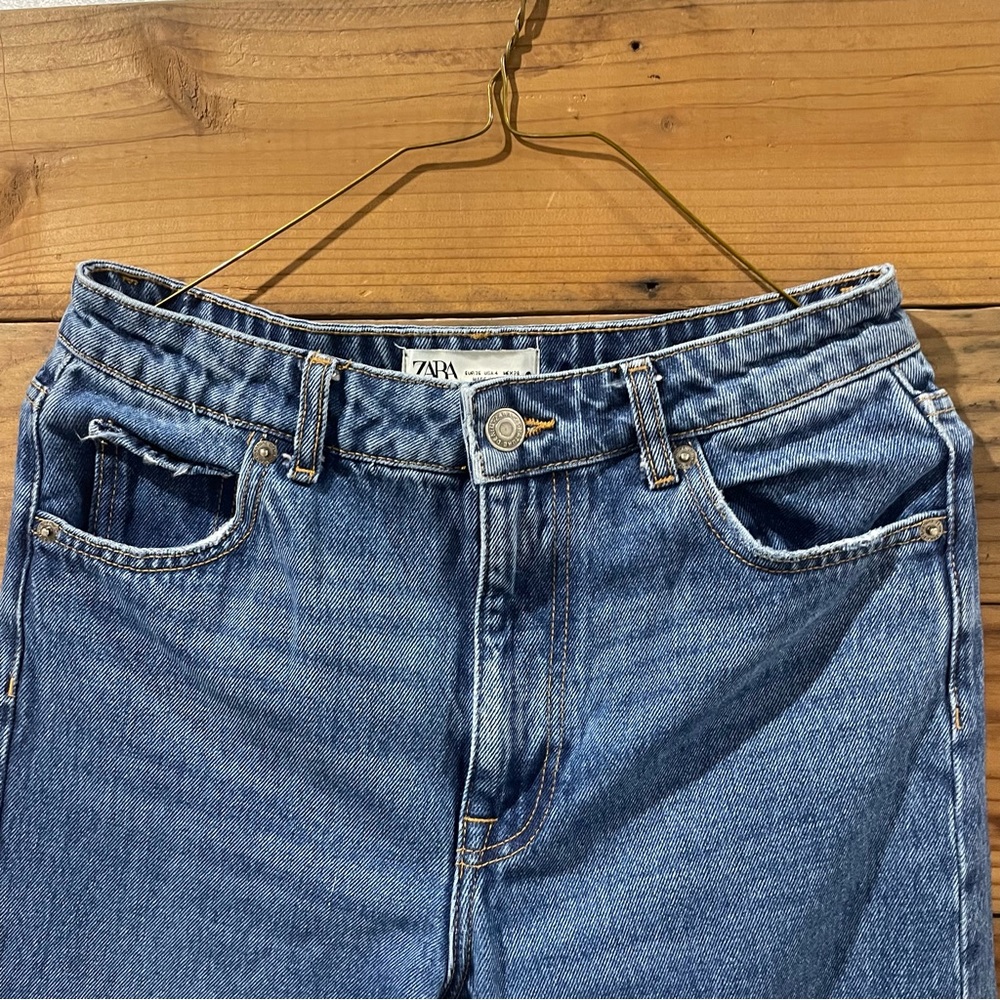 Zara- SZ 4 Wide Leg Jeans - Picture 6 of 9